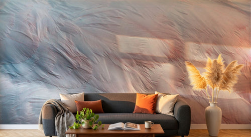 variant:SK0923 | salon_06_golden_hour — Brume d'Aquarelle Ivoire — papier peint Novomur