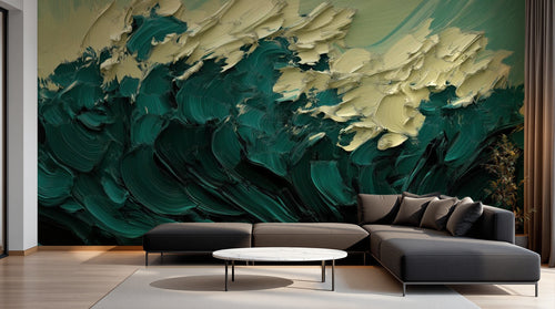 variant:A0260 | salon_07_modern_evening — Palette Vivante Peche — papier peint Novomur