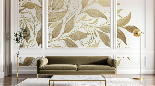 variant:A0844 | salon_08_luxe_olive — Damasse Intemporel Vert Sauge — papier peint Novomur