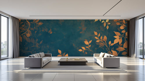 variant:A0015 | salon_09_panoramic_wide已做 — Bouquet Nocturne Anthracite — papier peint Novomur