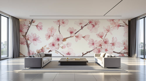 variant:A0080 | salon_09_panoramic_wide已做 — Jardin Sauvage Beige — papier peint Novomur