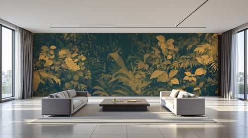 variant:A0453 | salon_09_panoramic_wide已做 — Prairie Fleurie Beige — papier peint Novomur