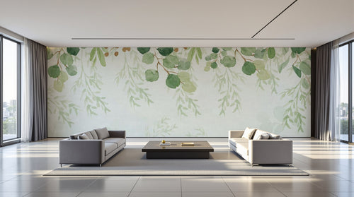 variant:SK0858 | salon_09_panoramic_wide — Botanique Delicate Ivoire — papier peint Novomur