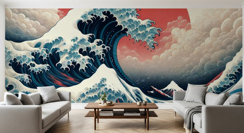 variant:A0382 | salon_10_panoramic_sym已做 — Fresque Vegetale Sable — papier peint Novomur