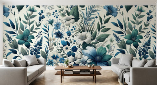 variant:A0569 | salon_10_panoramic_sym已做 — Arabesques Classiques Gris — papier peint Novomur