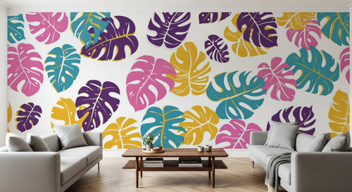 variant:A0873 | salon_10_panoramic_sym — Arabesques Classiques Gris — papier peint Novomur