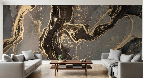 variant:C0551 | salon_10_panoramic_sym — Marbre Calacatta Ivoire — papier peint Novomur