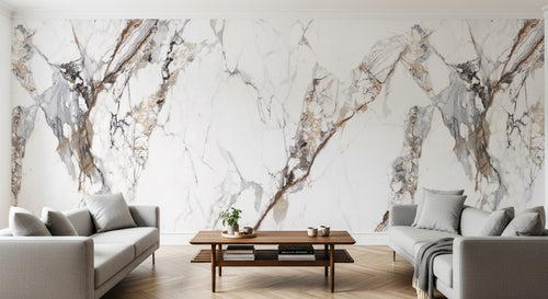 variant:C0691 | salon_10_panoramic_sym — Marbre de Carrare Blanc — papier peint Novomur