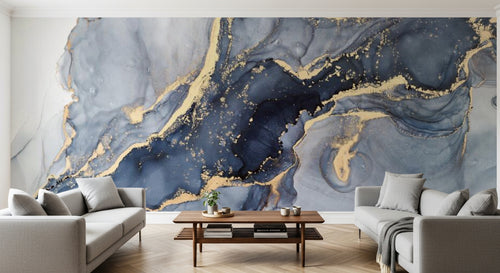 variant:D0108 | salon_10_panoramic_sym — Marbre Obsidienne Noir — papier peint Novomur