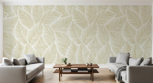 variant:D0260 | salon_10_panoramic_sym — Arabesques Classiques Gris — papier peint Novomur