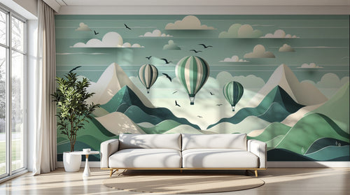 variant:A0481 | salon_11_perspective已做 — Mouvement Abstrait Gris Perle — papier peint Novomur