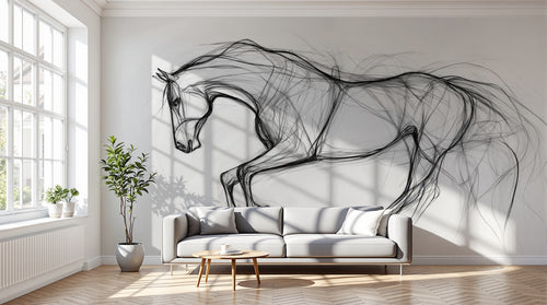 variant:A0208 | salon_12_dramatic_shadows已做 — Geste Pictural Gris Perle — papier peint Novomur