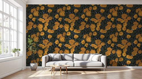 variant:A0247 | salon_12_dramatic_shadows — Terrazzo Mineral Brun — papier peint Novomur