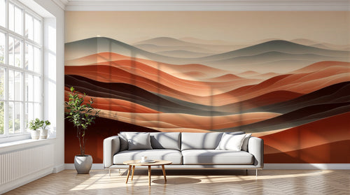 variant:A0381 | salon_12_dramatic_shadows — Palette Vivante Peche — papier peint Novomur