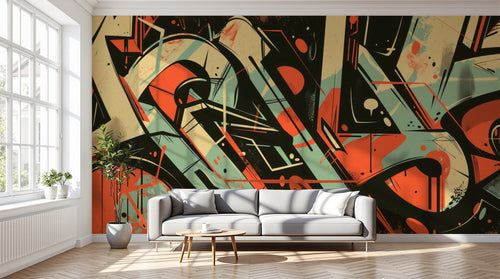 variant:A0429 | salon_12_dramatic_shadows — Structure Minimaliste Taupe — papier peint Novomur