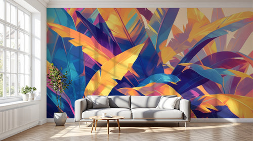 variant:A0452 | salon_12_dramatic_shadows已做 — Palette Vivante Peche — papier peint Novomur