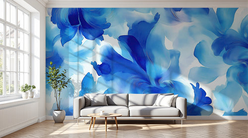 variant:A0602 | salon_12_dramatic_shadows已做 — Geste Pictural Gris Perle — papier peint Novomur