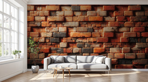 variant:A0704 | salon_12_dramatic_shadows — Brique Apparente — papier peint Novomur