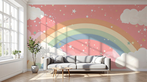 variant:A0831 | salon_12_dramatic_shadows — Licorne Feerique Creme — papier peint Novomur