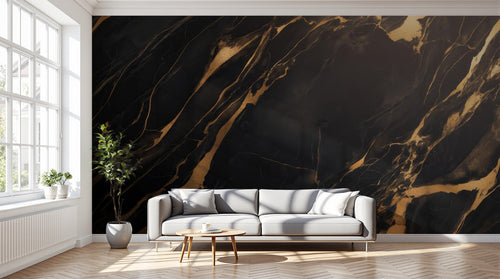 variant:A0907 | salon_12_dramatic_shadows已做(1) — Marbre Nero Marquina — papier peint Novomur