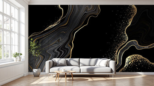 variant:C0313 | salon_12_dramatic_shadows — Marbre de Carrare Blanc — papier peint Novomur