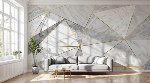 variant:C0621 | salon_12_dramatic_shadows — Marbre de Carrare Blanc — papier peint Novomur