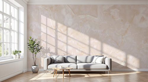 variant:C0901 | salon_12_dramatic_shadows — Marbre de Carrare Blanc — papier peint Novomur