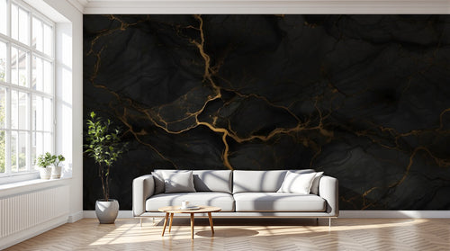 variant:D0988 | salon_12_dramatic_shadows已做 — Marbre de Carrare Blanc — papier peint Novomur