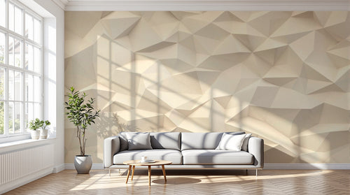 variant:E0851 | salon_12_dramatic_shadows — Terrazzo Mineral Brun — papier peint Novomur