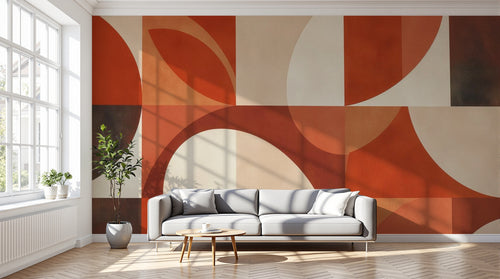 variant:F0678 | salon_12_dramatic_shadows已做 — Terrazzo Naturel Sable — papier peint Novomur