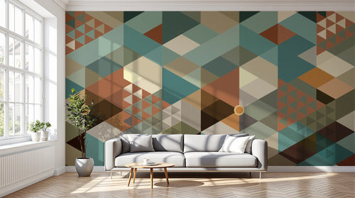 variant:SD0629 | salon_12_dramatic_shadows — Mosaique Minerale Taupe — papier peint Novomur
