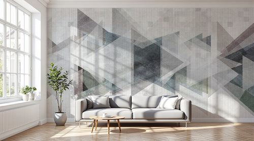 variant:SK0130 | salon_12_dramatic_shadows — Hexagones Modernes Gris Perle — papier peint Novomur