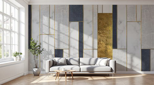 variant:SK0539 | salon_12_dramatic_shadows — Marbre de Carrare Blanc — papier peint Novomur