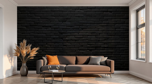 variant:A0249 | salon_13_sunset已做 — Planches Carbonisees Noir — papier peint Novomur