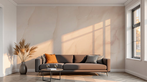 variant:A0360 | salon_13_sunset已做 — Brume d'Aquarelle Ivoire — papier peint Novomur