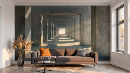 variant:A0530 | salon_13_sunset已做 — Bois Flotté Ivoire — papier peint Novomur