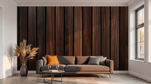 variant:A0853 | salon_13_sunset — Planches Carbonisees Noir — papier peint Novomur