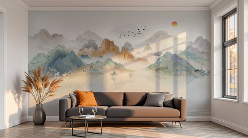 variant:D0945 | salon_13_sunset — Eden Oriental Sable — papier peint Novomur