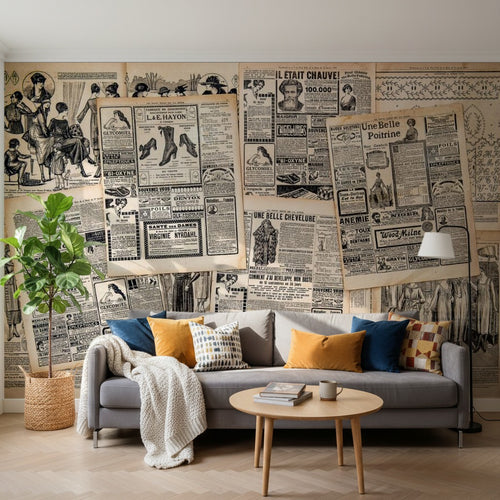 variant:A0030 | salon_14_square — Terrazzo Naturel Sable — papier peint Novomur