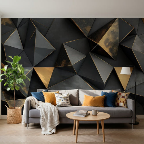 variant:A0037 | salon_14_square已做 — Eclats de Pierre Taupe — papier peint Novomur