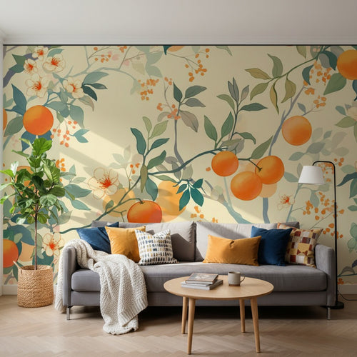 variant:A0113 | salon_14_square已做 — Motifs Seventies Beige — papier peint Novomur