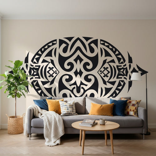 variant:A0736 | salon_14_square — Terrazzo Contemporain Taupe — papier peint Novomur