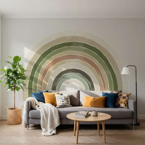 variant:A0964 | salon_14_square — Terrazzo Contemporain Taupe — papier peint Novomur