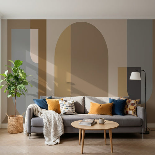 variant:C0339 | salon_14_square已做 — Eclats de Pierre Taupe — papier peint Novomur