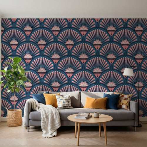 variant:D0199 | salon_14_square — Terrazzo Mineral Brun — papier peint Novomur