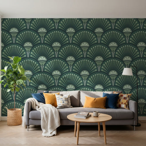 variant:D0321 | salon_14_square — Terrazzo Mineral Brun — papier peint Novomur