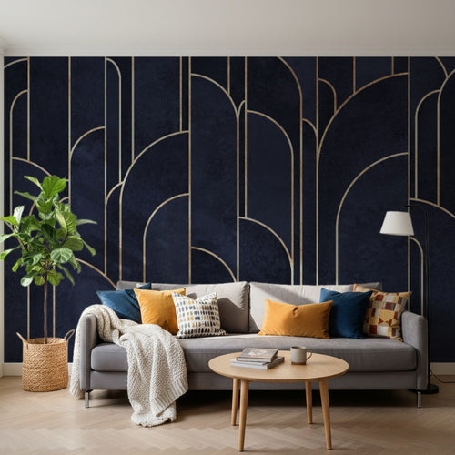 variant:D0859 | salon_14_square — Terrazzo Mineral Brun — papier peint Novomur