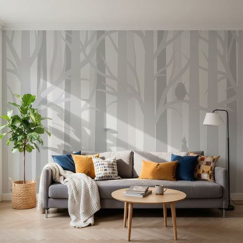 variant:E0489 | salon_14_square — Structure Minimaliste Taupe — papier peint Novomur