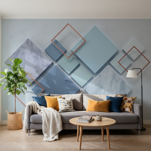 variant:SD0315 | salon_14_square — Terrazzo Contemporain Taupe — papier peint Novomur