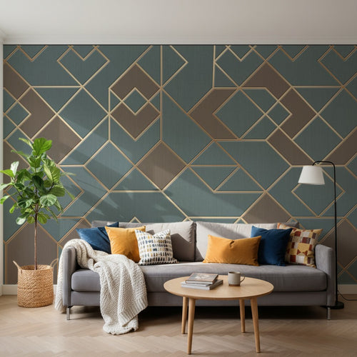 variant:SK0699 | salon_14_square — Terrazzo Mineral Brun — papier peint Novomur